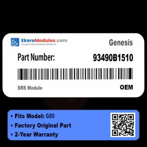93490B1510 SRS Module | Genesis G80 | Genuine OEM Part