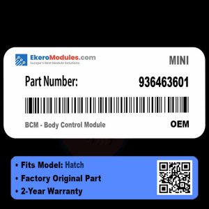 936463601 BCM - Body Control Module | MINI Hatch | Genuine OEM Part