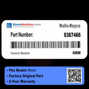 9367466 Control Module | Rolls-Royce Ghost | Genuine OEM Part