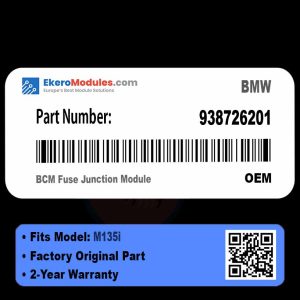 938726201 BCM Fuse Junction Module | BMW M135i | Genuine OEM Part