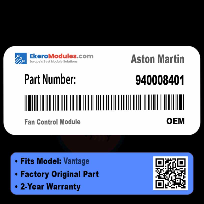 940008401 Fan Control Module | Aston Martin Vantage | Genuine OEM Part
