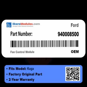 940008500 Fan Control Module | Ford Kuga | Genuine OEM Part