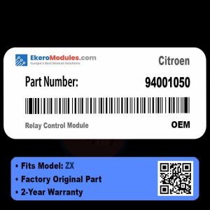 94001050 Relay Control Module | Citroen ZX | Genuine OEM Part