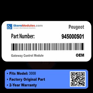 945000S01 Gateway Control Module | Peugeot 3008 | Genuine OEM Part