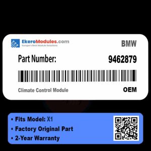 9462879 Climate Control Module | BMW X1 | Genuine OEM Part