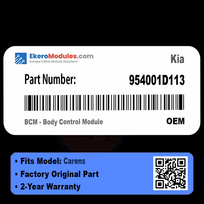 954001D113 BCM - Body Control Module | Kia Carens | Genuine OEM Part