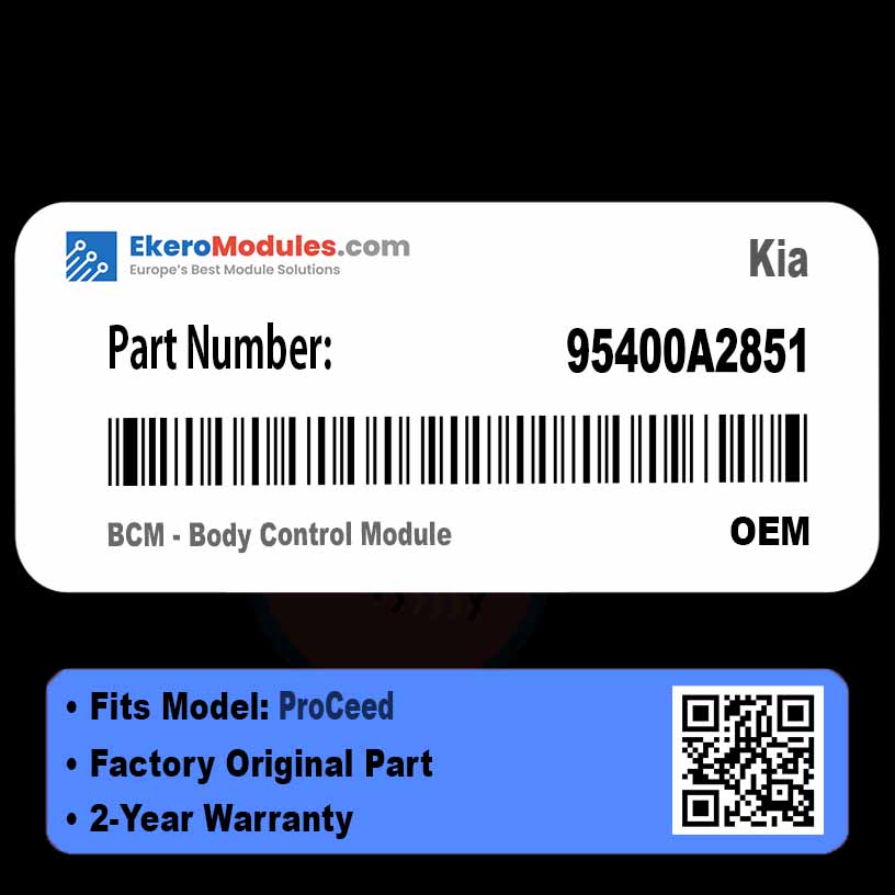 95400A2851 BCM - Body Control Module | Kia ProCeed | Genuine OEM Part