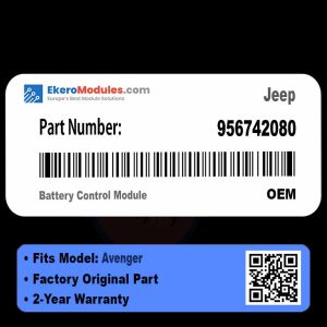 956742080 Battery Control Module | Jeep Avenger | Genuine OEM Part