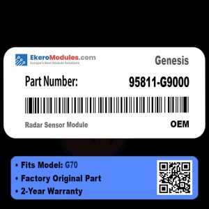 95811-G9000 Radar Sensor Module | Genesis G70 | Genuine OEM Part