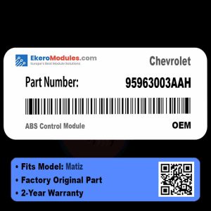 95963003AAH ABS Control Module | Chevrolet Matiz | Genuine OEM Part