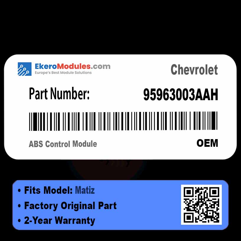 95963003AAH ABS Control Module | Chevrolet Matiz | Genuine OEM Part