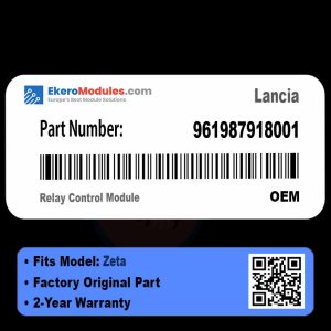 961987918001 Relay Control Module | Lancia Zeta | Genuine OEM Part