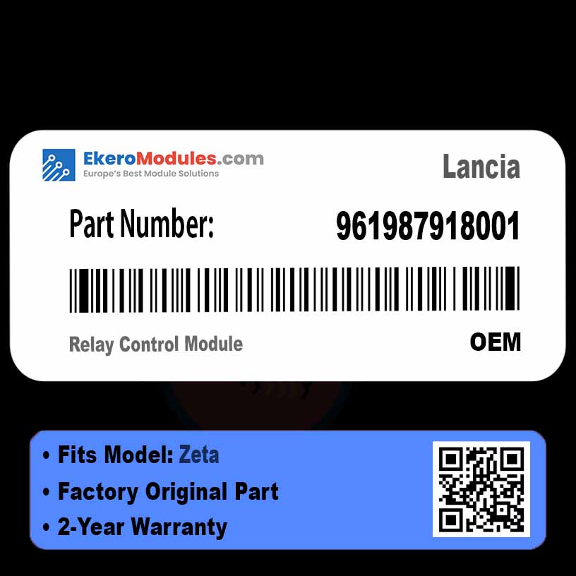 961987918001 Relay Control Module | Lancia Zeta | Genuine OEM Part