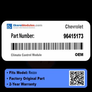 96415173 Climate Control Module | Chevrolet Rezzo | Genuine OEM Part