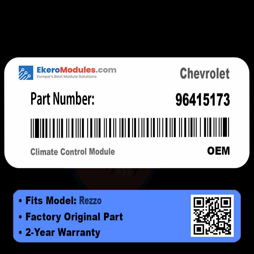 96415173 Climate Control Module | Chevrolet Rezzo | Genuine OEM Part