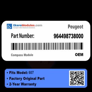 964498738000 Compass Module | Peugeot 607 | Genuine OEM Part
