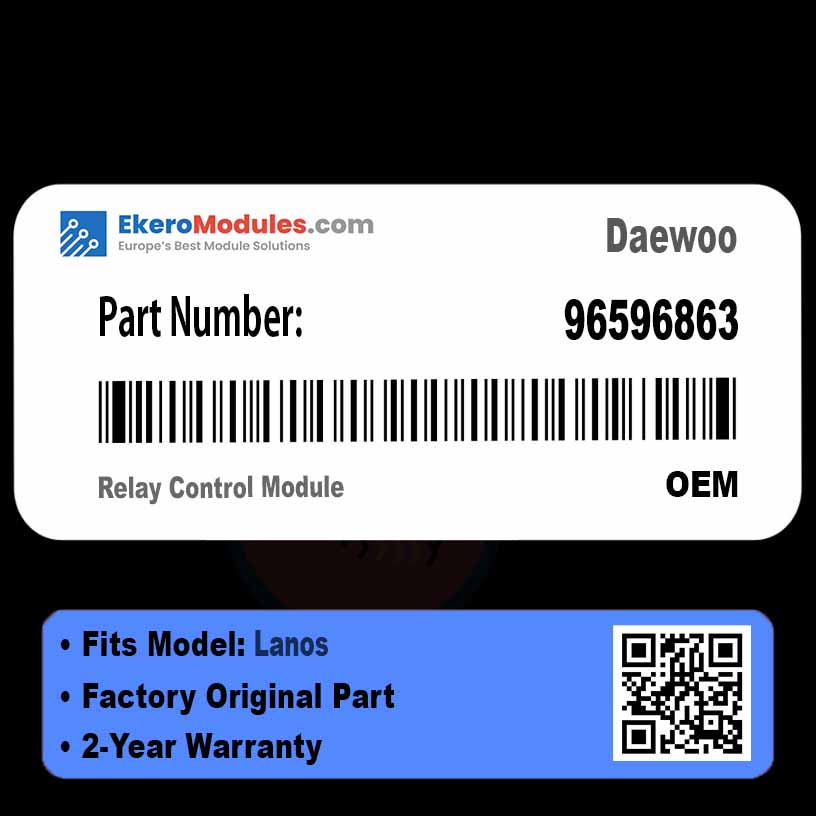 96596863 Relay Control Module | Daewoo Lanos | Genuine OEM Part