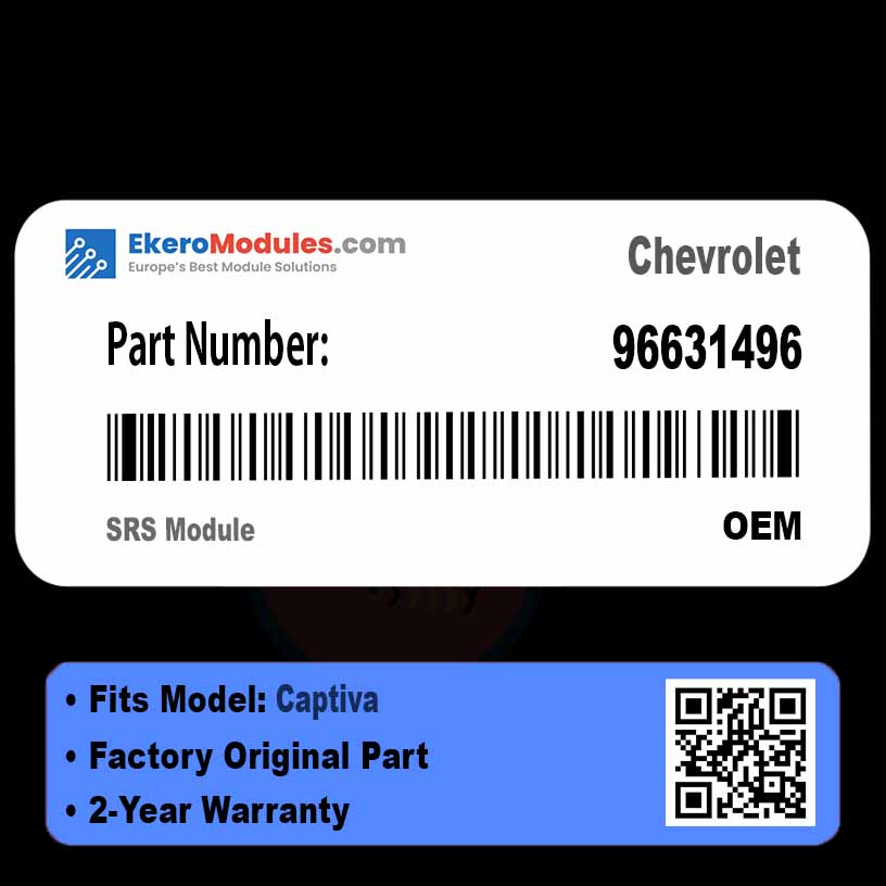 96631496 SRS Module | Chevrolet Captiva | Genuine OEM Part