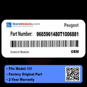 9665961480T1006881 Control Module | Peugeot 508 | Genuine OEM Part