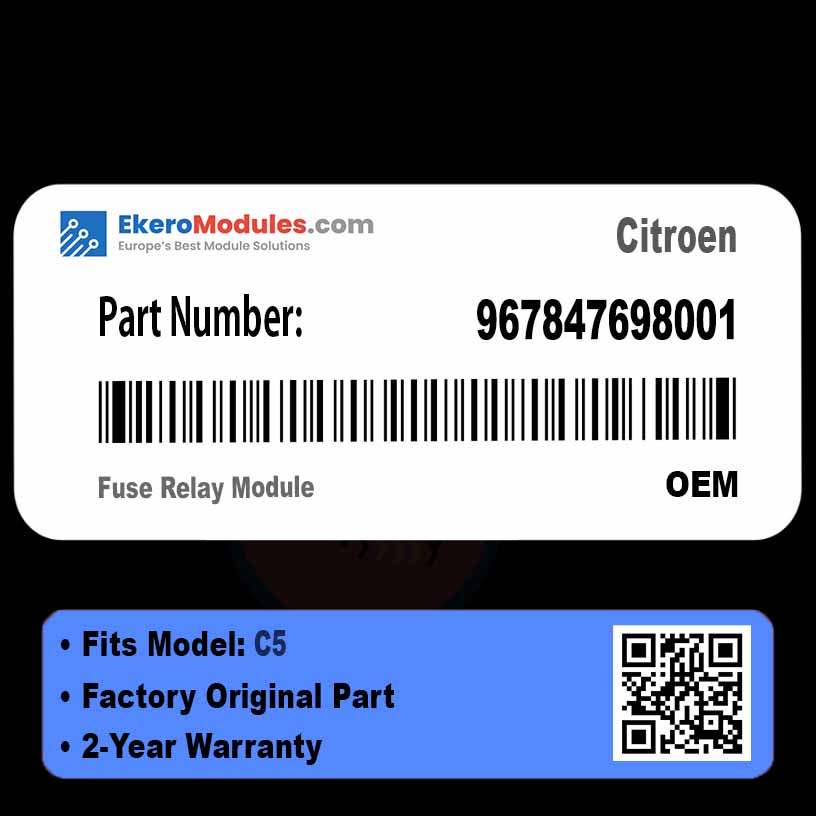 967847698001 Fuse Relay Module | Citroen C5 | Genuine OEM Part