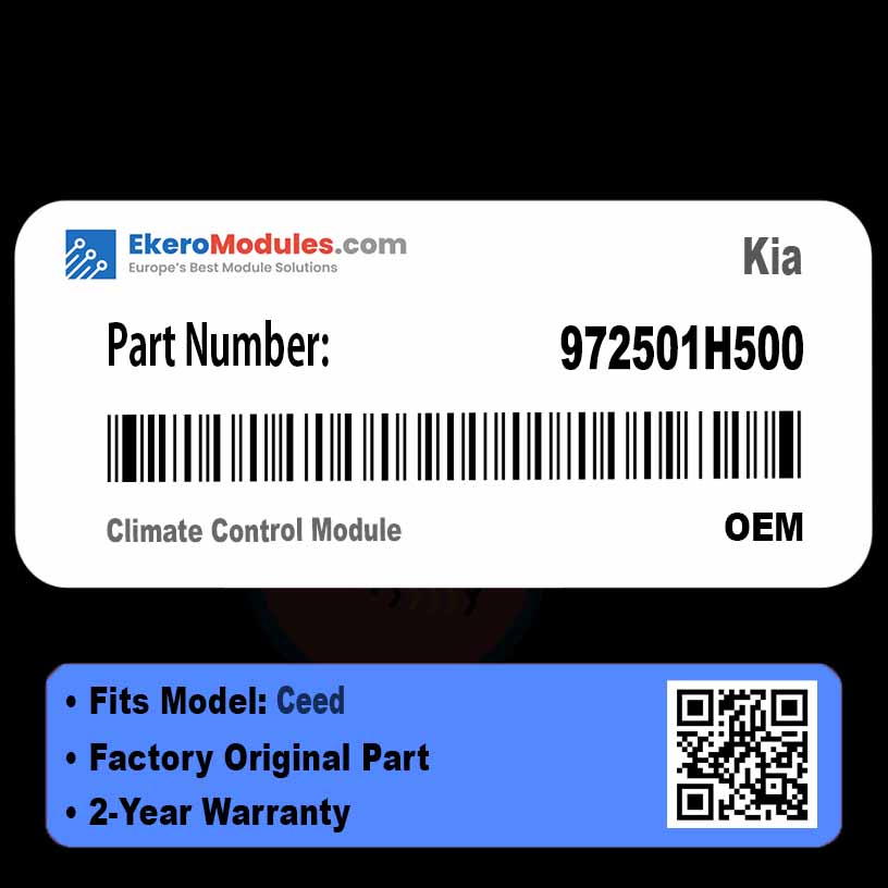972501H500 Climate Control Module | Kia Ceed | Genuine OEM Part