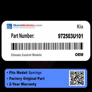 972503U101 Climate Control Module | Kia Sportage | Genuine OEM Part