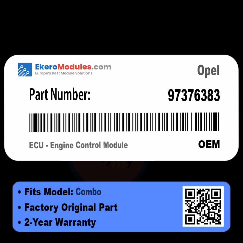 97376383 ECU - Engine Control Module | Opel Combo | Genuine OEM Part