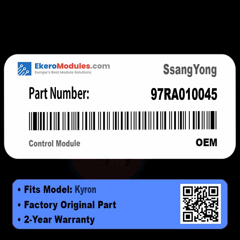 97RA010045 Control Module | SsangYong Kyron | Genuine OEM Part