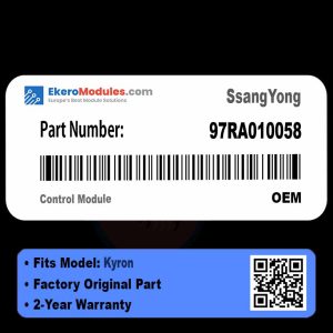 97RA010058 Control Module | SsangYong Kyron | Genuine OEM Part