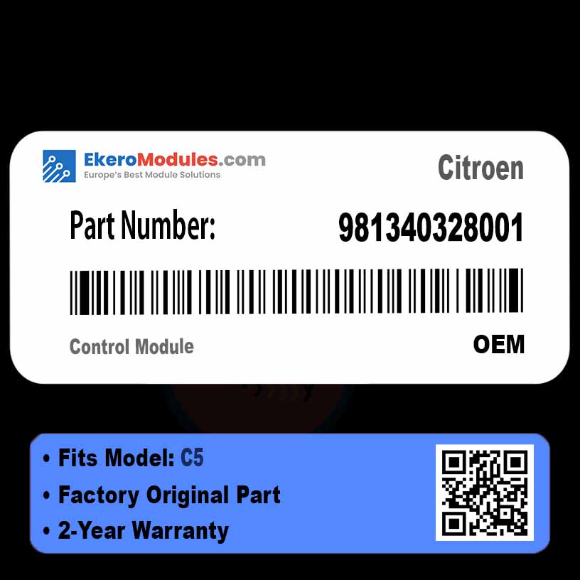 981340328001 Control Module | Citroen C5 | Genuine OEM Part