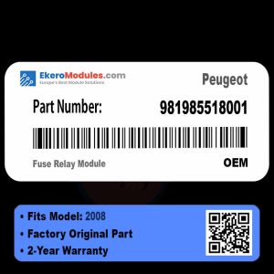 981985518001 Fuse Relay Module | Peugeot 2008 | Genuine OEM Part