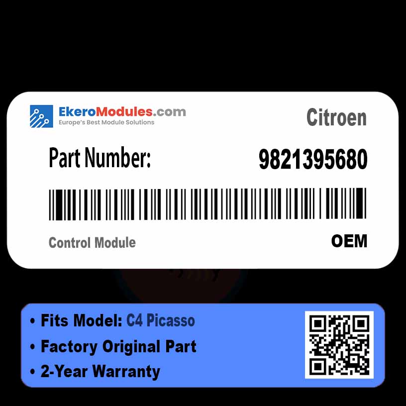 9821395680 Control Module | Citroen C4 Picasso | Genuine OEM Part