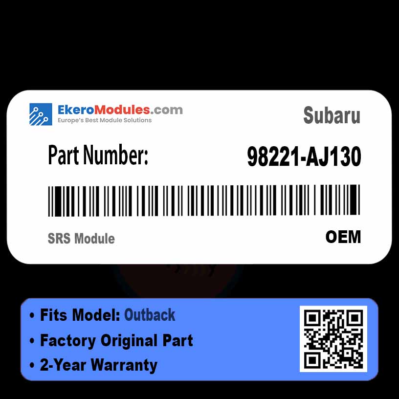 98221-AJ130 SRS Module | Subaru Outback | Genuine OEM Part