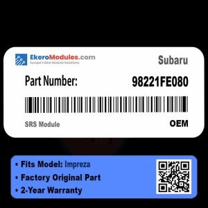 98221FE080 SRS Module | Subaru Impreza | Genuine OEM Part
