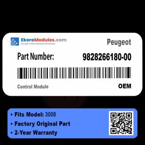 9828266180-00 Control Module | Peugeot 3008 | Genuine OEM Part