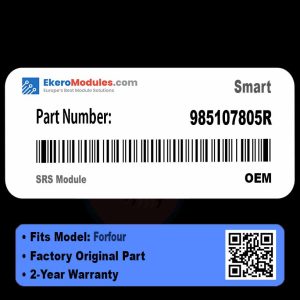 985107805R SRS Module | Smart Forfour | Genuine OEM Part