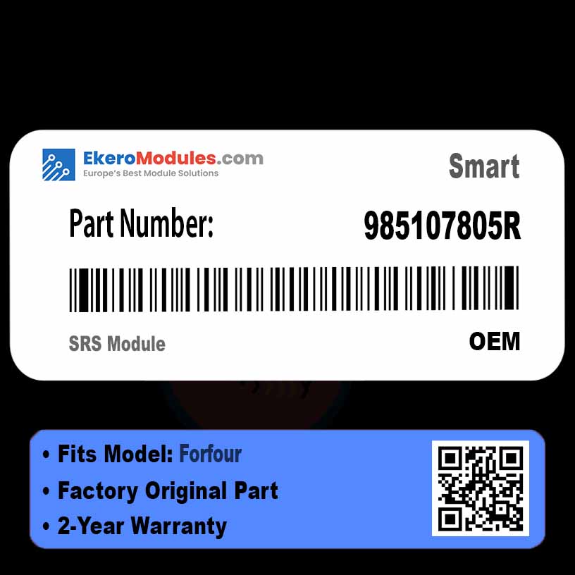 985107805R SRS Module | Smart Forfour | Genuine OEM Part