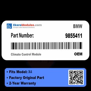 9855411 Climate Control Module | BMW X4 | Genuine OEM Part