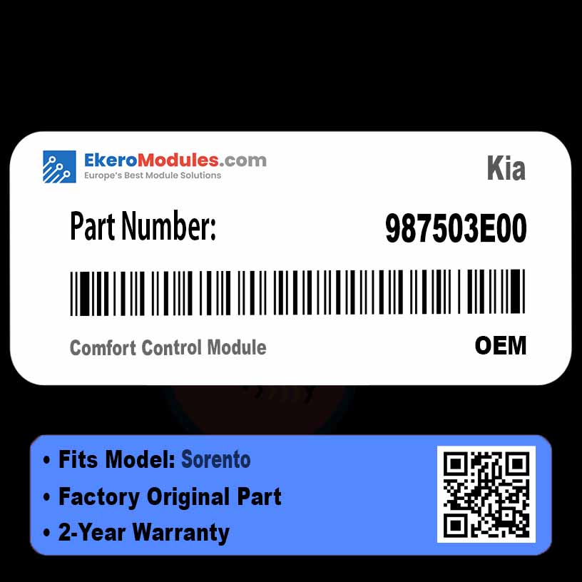 987503E00 Comfort Control Module | Kia Sorento | Genuine OEM Part