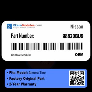 98820BU9 Control Module | Nissan Almera Tino | Genuine OEM Part