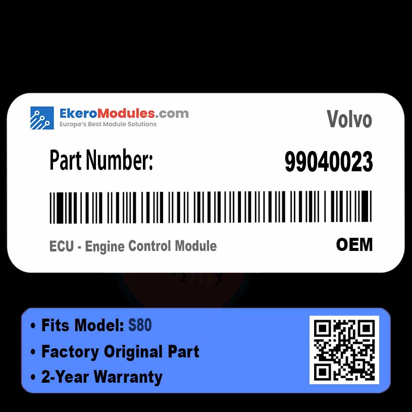 99040023 ECU - Engine Control Module | Volvo S80 | Genuine OEM Part