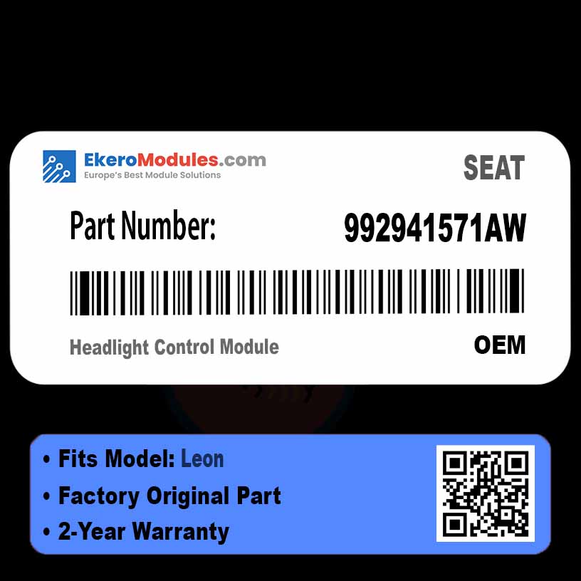 992941571AW Headlight Control Module | SEAT Leon | Genuine OEM Part
