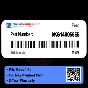 9KG14B056EB SRS Module | Ford Ka | Genuine OEM Part
