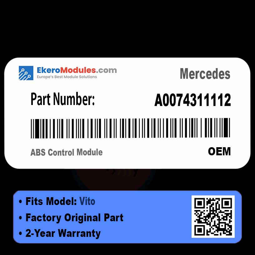 A0074311112 ABS Control Module | Mercedes Vito | Genuine OEM Part