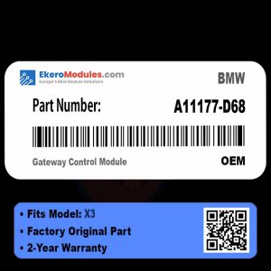 A11177-D68 Gateway Control Module | BMW X3 | Genuine OEM Part