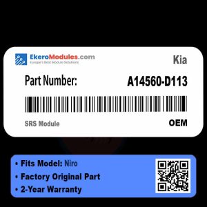 A14560-D113 SRS Module | Kia Niro | Genuine OEM Part
