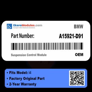 A15921-D91 Suspension Control Module | BMW i4 | Genuine OEM Part