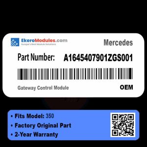 A1645407901ZGS001 Gateway Control Module | Mercedes 350 | Genuine OEM Part