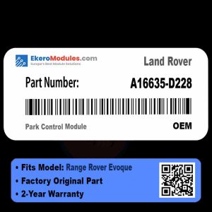 A16635-D228 Park Control Module | Land Rover Range Rover Evoque | Genuine OEM Part