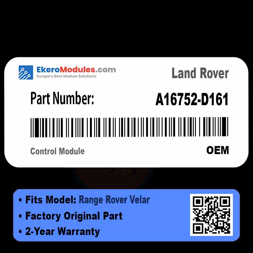 A16752-D161 Control Module | Land Rover Range Rover Velar | Genuine OEM Part